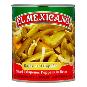 El Mexicano Sliced Jalapeños 28oz