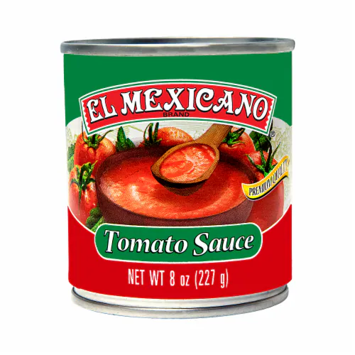 El Mexicano brand tomato sauce can.