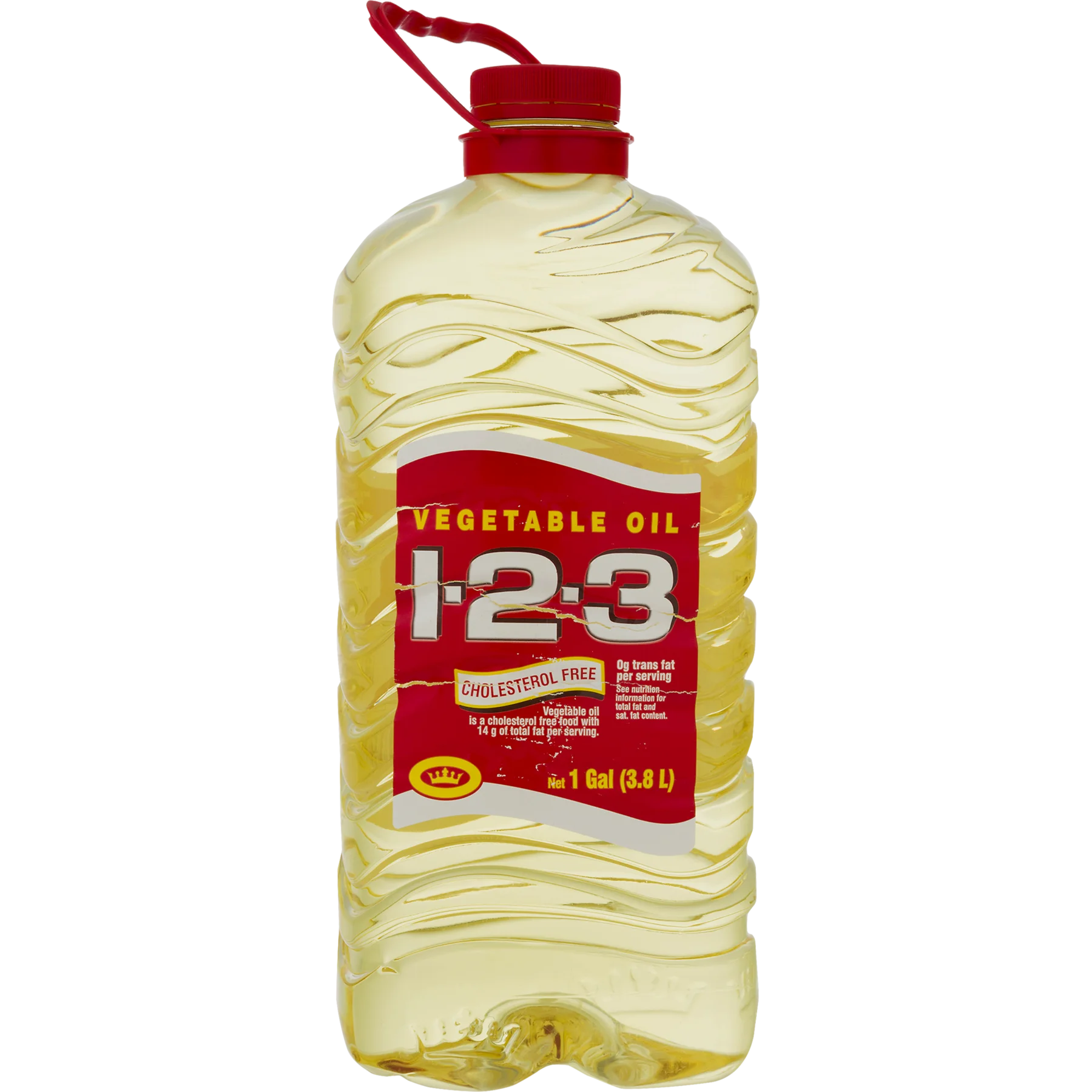 1-2-3 brand vegetable oil, 1 gallon.