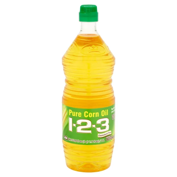 1-2-3 Pure Corn Oil, Cholesterol Free.