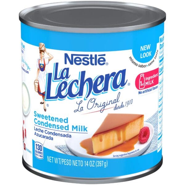 Nestl La Lechera Sweetened Condensed Milk can.