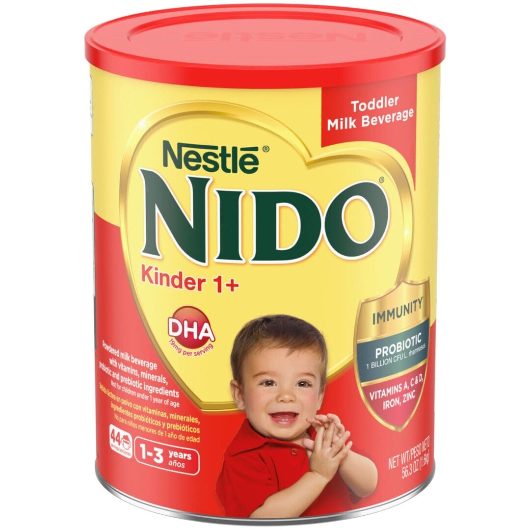 Nestle NIDO Kinder 1+ toddler milk beverage.