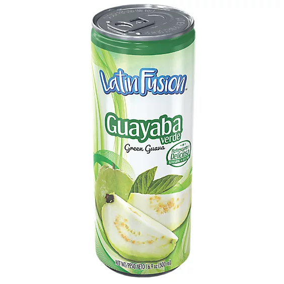 Latin Fusion Green Guava drink can.