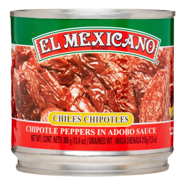 El Mexicano chipotle peppers in adobo sauce.