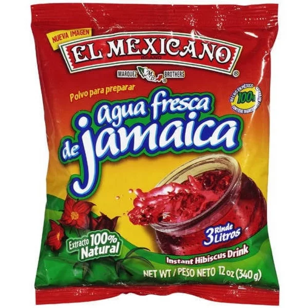 El Mexicano hibiscus instant drink mix.