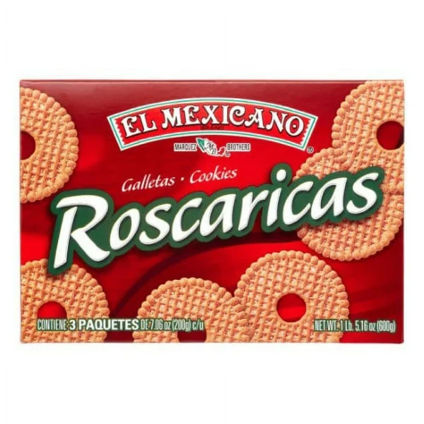 El Mexicano Roscaricas cookies box.