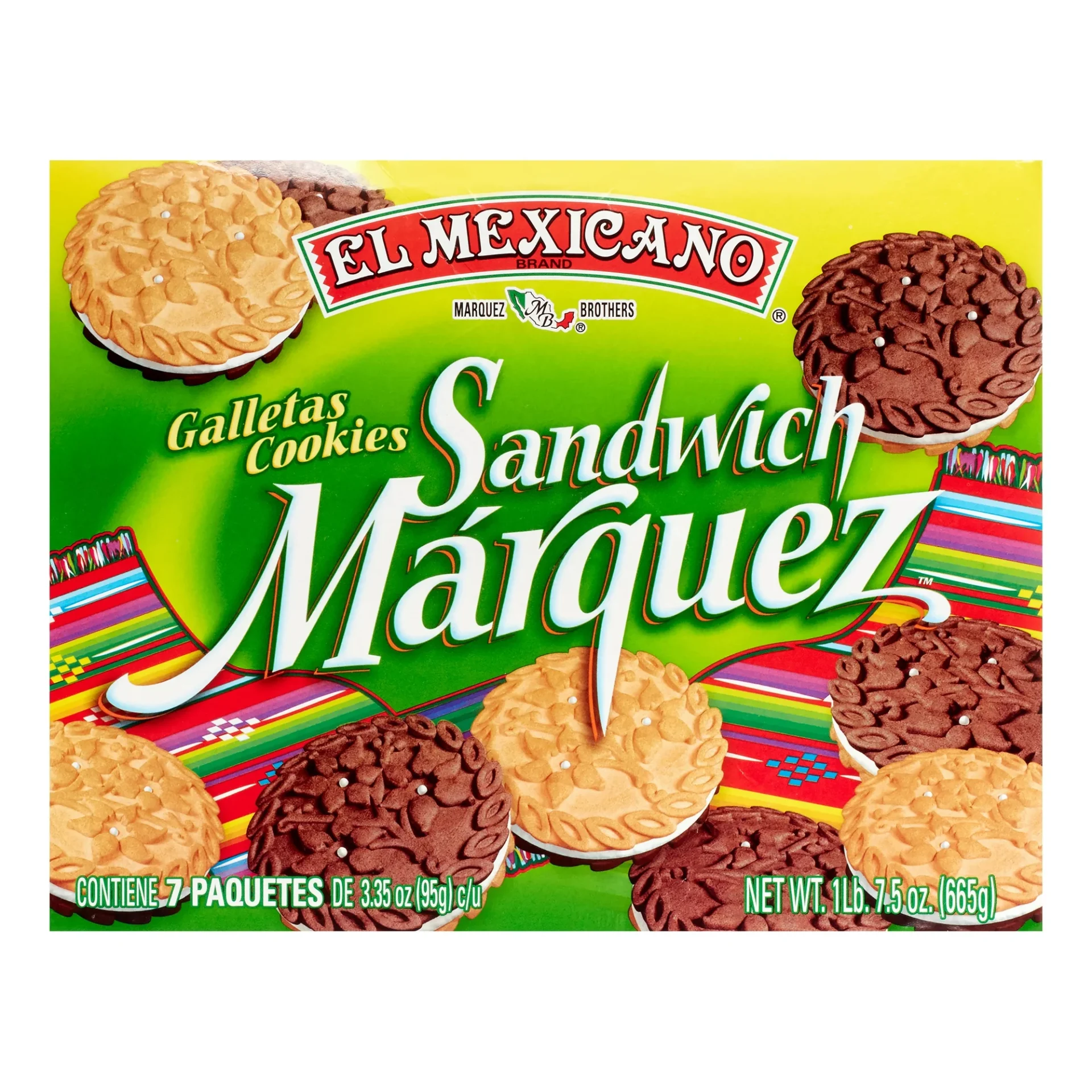 Marquez sandwich cookies box image.