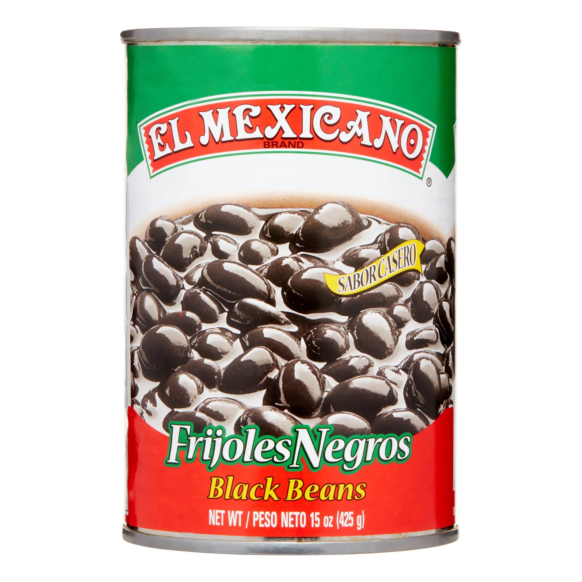 El Mexicano brand canned black beans.