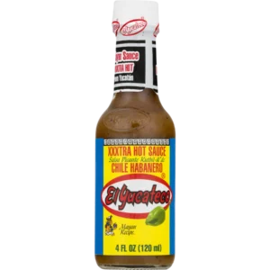 El Yucateco XXXtra Hot Habanero Sauce.