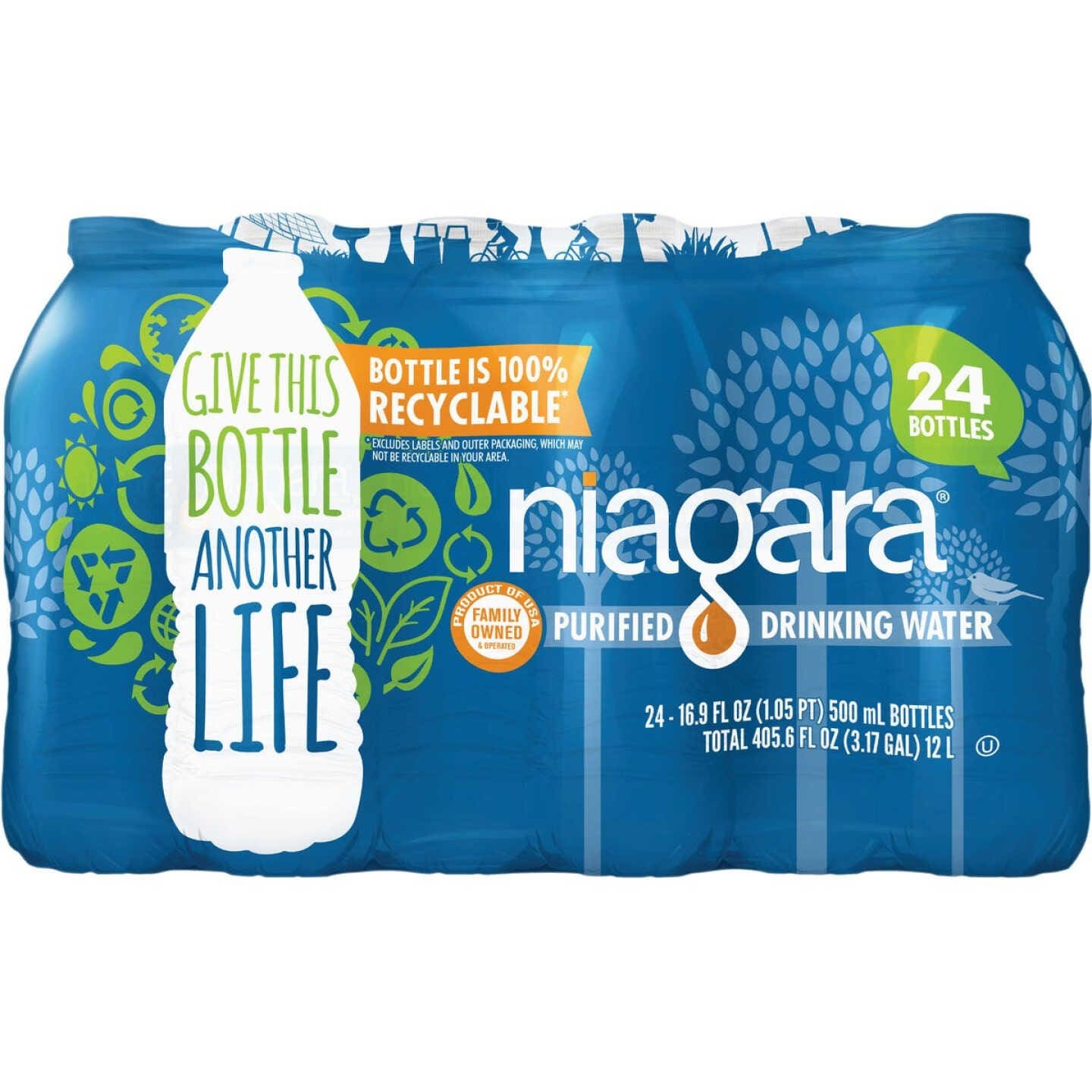 24 Niagara bottled purified water.