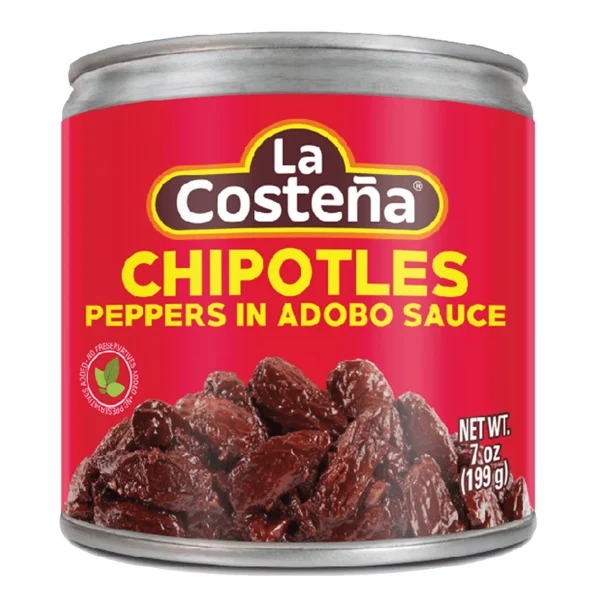 La Costena chipotle peppers in adobo sauce.