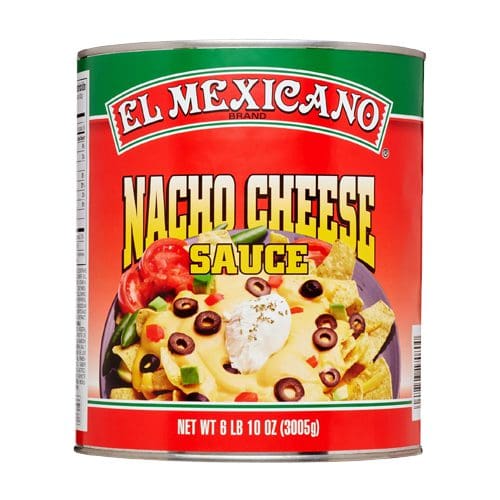 El Mexicano nacho cheese sauce can.